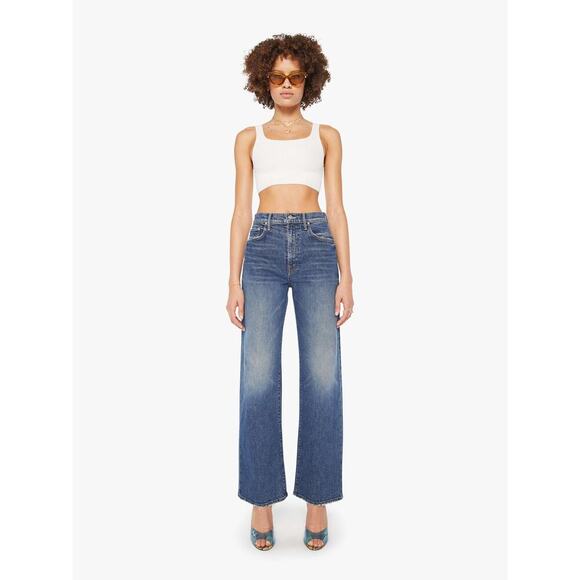MOTHER Denim - Mother Women's The Lasso Sneak Wide Leg Jeans Punk Nouveau Size 25 NWT